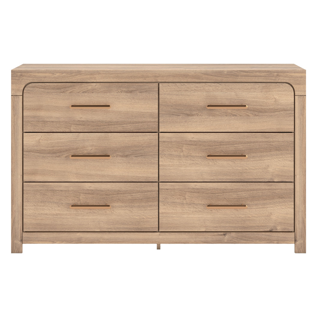 Bureau à 6 tiroirs en bois/MDF tan - Kinlanni