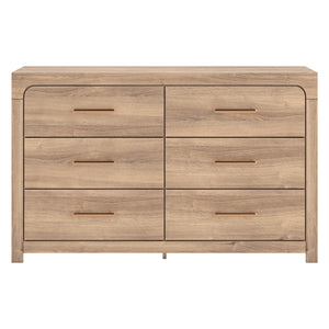 Bureau à 6 tiroirs en bois/MDF tan - Kinlanni