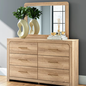 Miroir de bureau en bois/MDF tan - Kinlanni