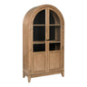 Armoire d'appoint en bois/placage avec 2 portes vitrées - Dagandale