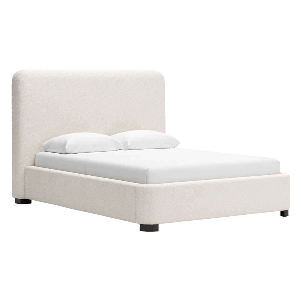 Lit complet rembourré en tissu Next-Gen Nuvella beige pâle Grand / Très grand - Brintstreet