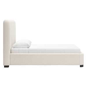 Lit complet rembourré en tissu Next-Gen Nuvella beige pâle Grand / Très grand - Brintstreet