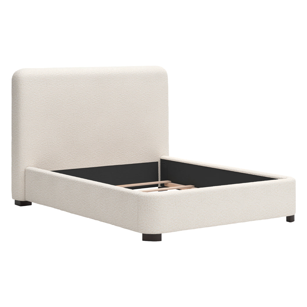 Lit complet rembourré en tissu Next-Gen Nuvella beige pâle Grand / Très grand - Brintstreet