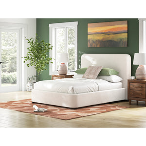 Lit complet rembourré en tissu Next-Gen Nuvella beige pâle Grand / Très grand - Brintstreet