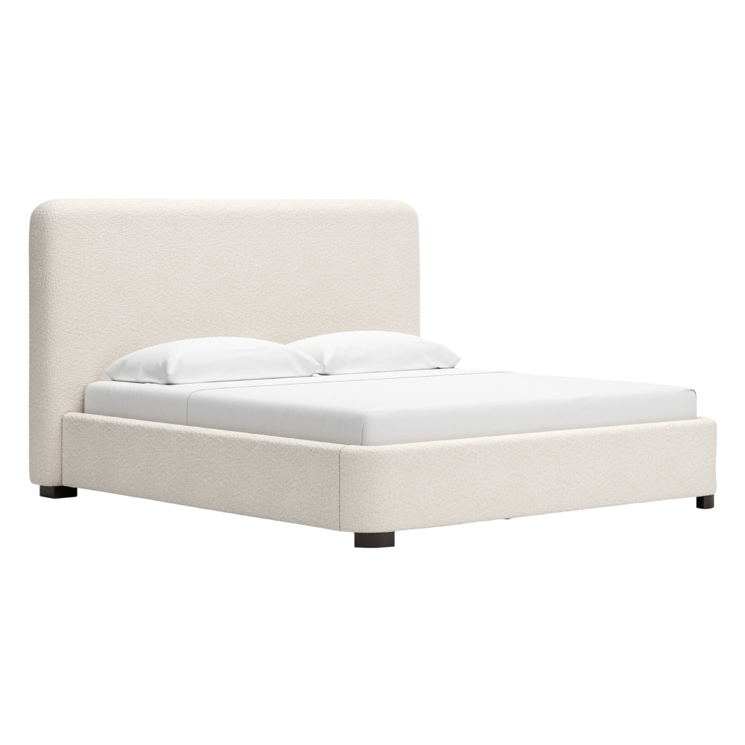 Lit complet rembourré en tissu Next-Gen Nuvella beige pâle Grand / Très grand - Brintstreet