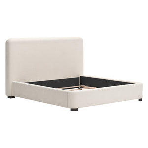 Lit complet rembourré en tissu Next-Gen Nuvella beige pâle Grand / Très grand - Brintstreet