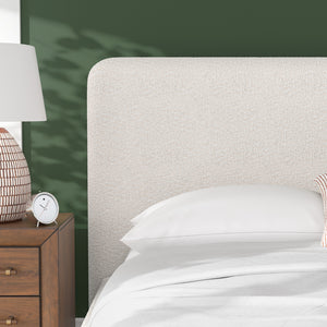 Lit complet rembourré en tissu Next-Gen Nuvella beige pâle Grand / Très grand - Brintstreet