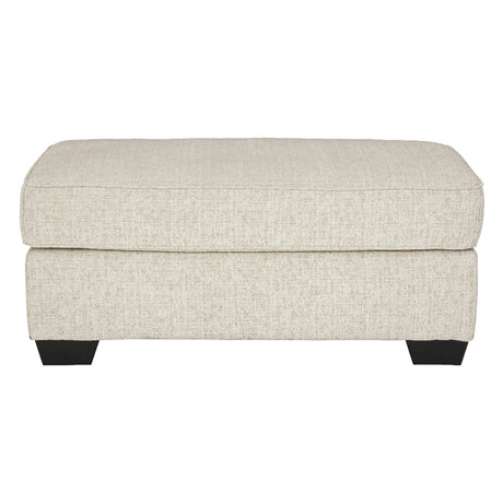 Ottoman en tissu beige pâle - Heartcort