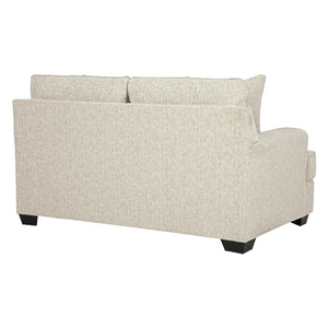 Causeuse en tissu beige pâle avec coussins - Heartcort