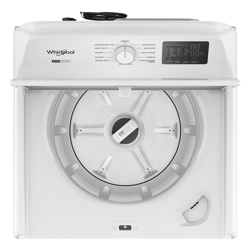 Laveuse à chargement vertical 27 po, 4,8 à 4,9 pi³ Blanc avec Agitateur amovible 2 en 1