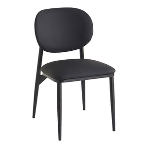 Ensemble de 4 chaises de salle à manger rembourrées aspect cuir - Gideon