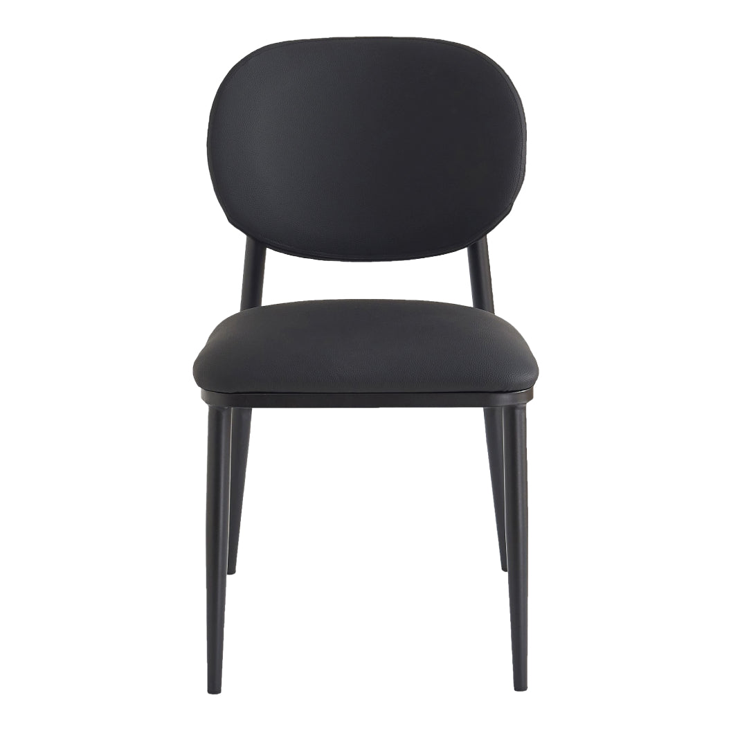 Ensemble de 4 chaises de salle à manger rembourrées aspect cuir - Gideon