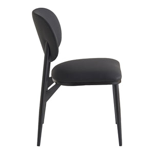 Ensemble de 4 chaises de salle à manger rembourrées aspect cuir - Gideon