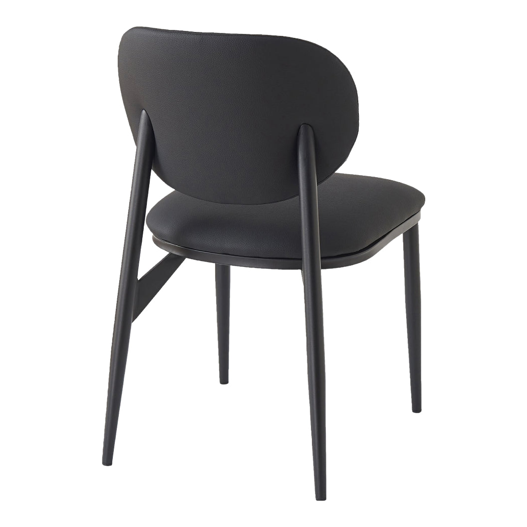 Ensemble de 4 chaises de salle à manger rembourrées aspect cuir - Gideon