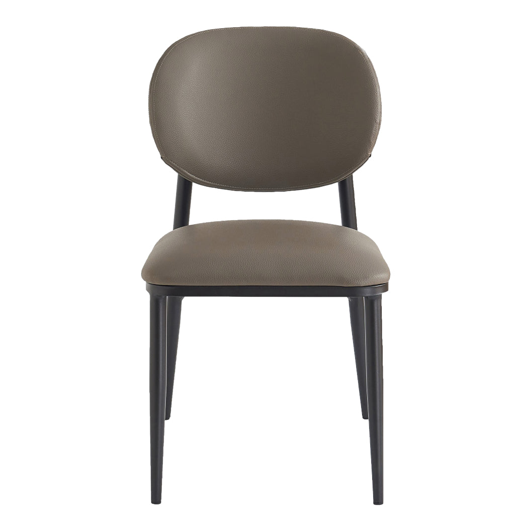 Ensemble de 4 chaises de salle à manger rembourrées aspect cuir - Gideon