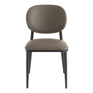 Ensemble de 4 chaises de salle à manger rembourrées aspect cuir - Gideon