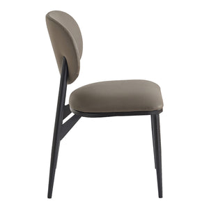 Ensemble de 4 chaises de salle à manger rembourrées aspect cuir - Gideon