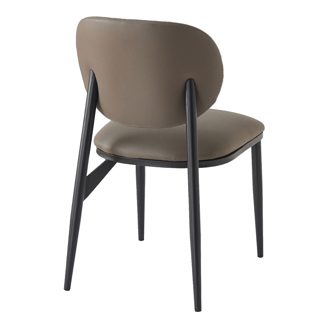 Ensemble de 4 chaises de salle à manger rembourrées aspect cuir - Gideon
