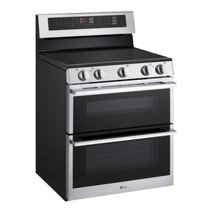 Cuisinière électrique four double 30 po, 7,3 pi³ Inox avec Convection ProBake®, WideView™ et Wi-Fi