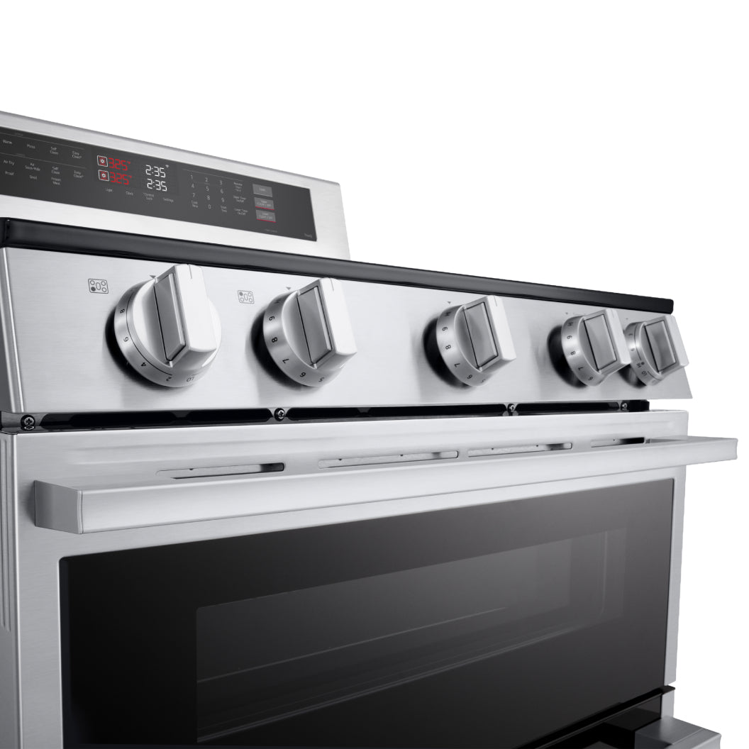 Cuisinière électrique four double 30 po, 7,3 pi³ Inox avec Convection ProBake®, WideView™ et Wi-Fi