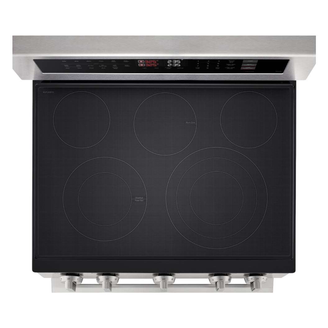 Cuisinière électrique four double 30 po, 7,3 pi³ Inox avec Convection ProBake®, WideView™ et Wi-Fi