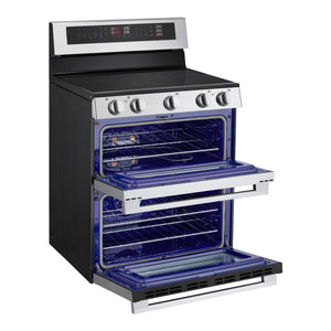 Cuisinière électrique four double 30 po, 7,3 pi³ Inox avec Convection ProBake®, WideView™ et Wi-Fi