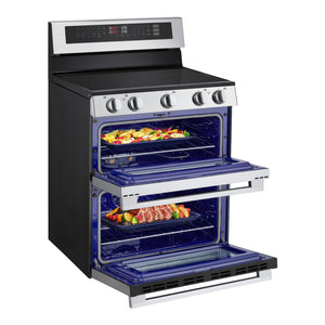 Cuisinière électrique four double 30 po, 7,3 pi³ Inox avec Convection ProBake®, WideView™ et Wi-Fi