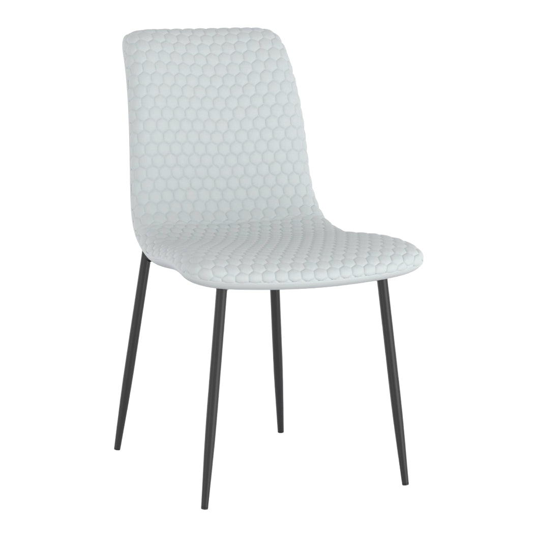 Chaise de salle à manger rembourrée aspect cuir - Brixx