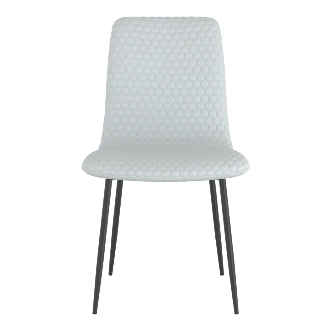 Chaise de salle à manger rembourrée aspect cuir - Brixx