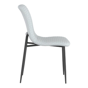 Chaise de salle à manger rembourrée aspect cuir - Brixx