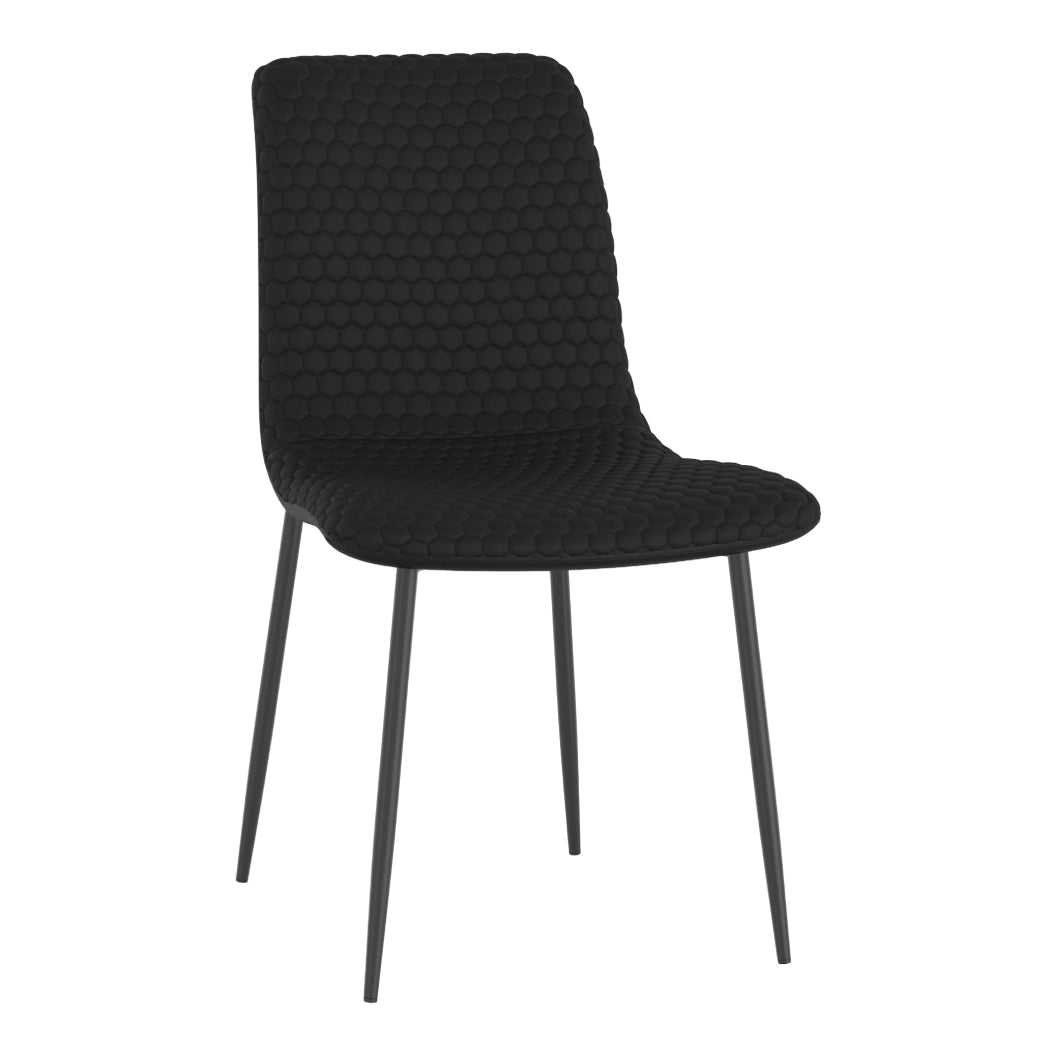 Chaise de salle à manger rembourrée aspect cuir - Brixx