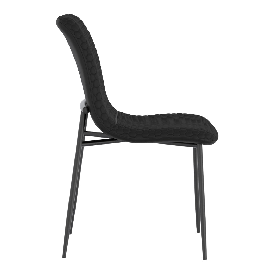 Chaise de salle à manger rembourrée aspect cuir - Brixx