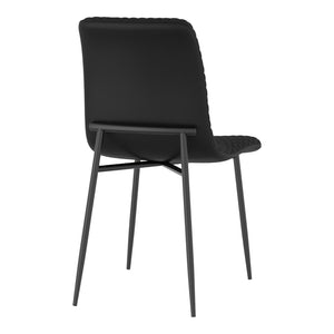 Chaise de salle à manger rembourrée aspect cuir - Brixx