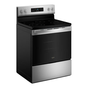 Cuisinière électrique 30 po, 5,3 pi³ Inox avec Éléments FlexHeat™, Air Fry sans préchauffage et Convection