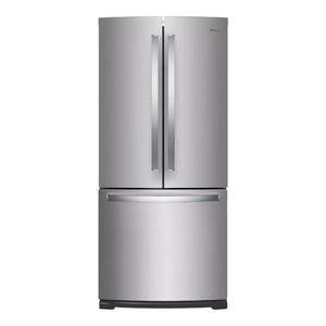 Réfrigérateur à portes françaises 30 po, 20 pi³ Inox avec Filtre à air FreshFlow™