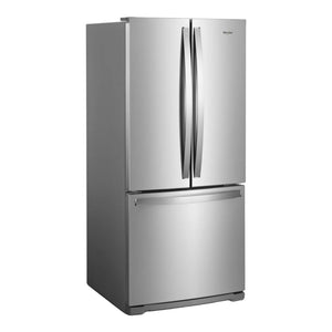 Réfrigérateur à portes françaises 30 po, 20 pi³ Inox avec Filtre à air FreshFlow™