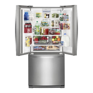 Réfrigérateur à portes françaises 30 po, 20 pi³ Inox avec Filtre à air FreshFlow™