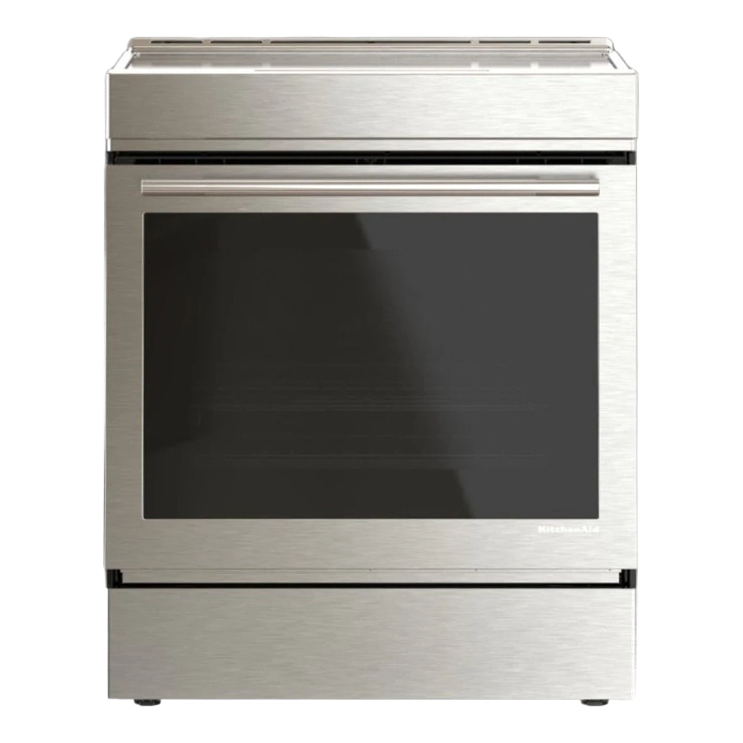 Cuisinière à induction encastrable 30 po, 6,4 pi³ Inox avec Convection véritable Even-Heat™ et Air Fry sans préchauffage