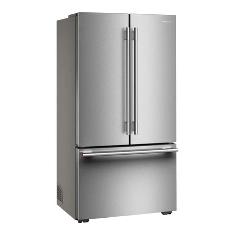 Réfrigérateur à portes françaises, profondeur comptoir 36 po, 24 pi³ Inox avec Distributeur d'eau interne et Machine à glaçons