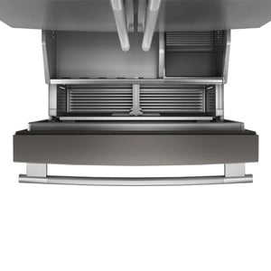 Réfrigérateur à portes françaises, profondeur comptoir 36 po, 24 pi³ Inox avec Distributeur d'eau interne et Machine à glaçons