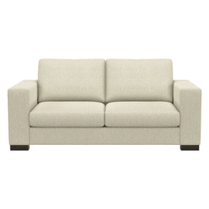 Causeuse stationnaire en tissu beige - Tennyson