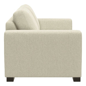 Causeuse stationnaire en tissu beige - Tennyson
