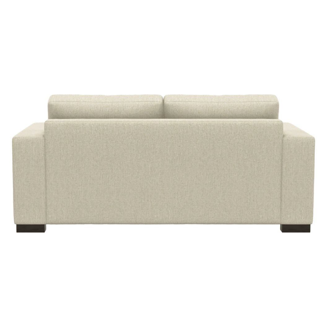 Causeuse stationnaire en tissu beige - Tennyson