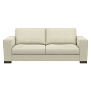 Sofa condo stationnaire en tissu beige - Tennyson