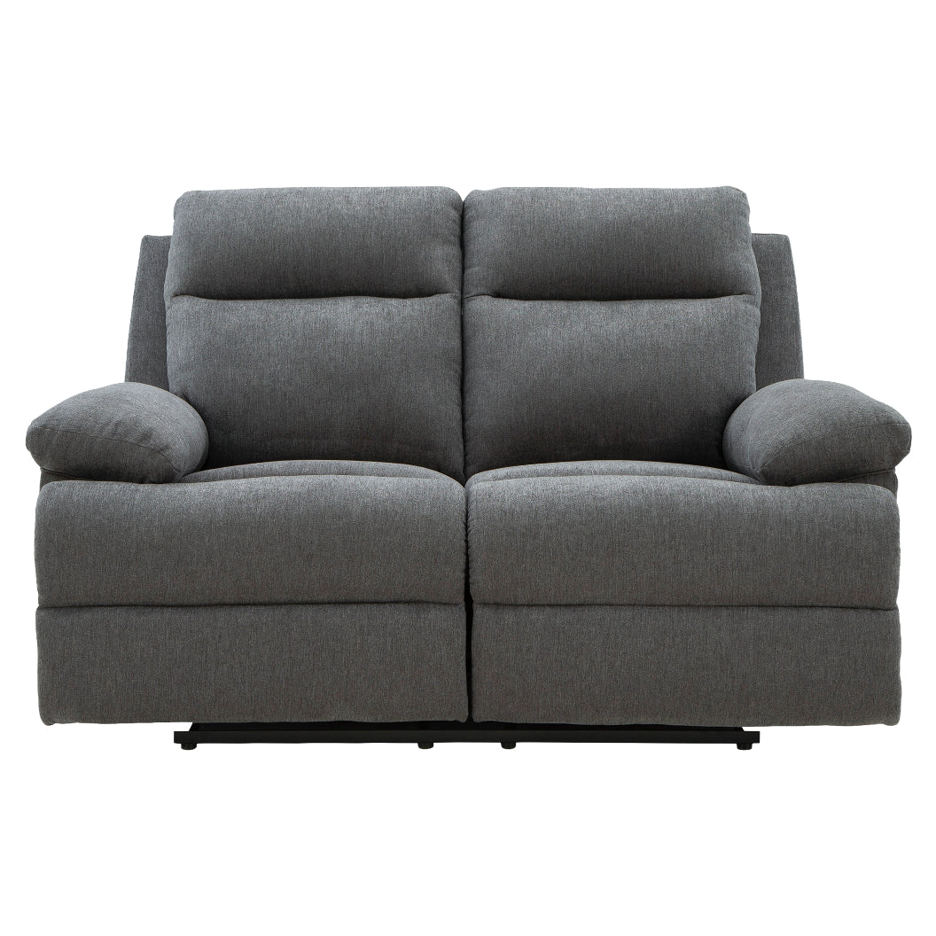 Causeuse inclinable en tissu chenille gris charcoal - Side-Swipe