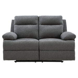 Causeuse inclinable en tissu chenille gris charcoal - Side-Swipe