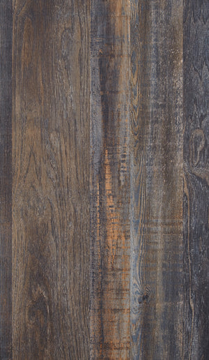 Bureau à 6 tiroirs en bois et placage multi gris - Drystan