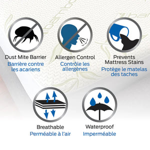 Protège-matelas 100% imperméable en 6 grandeurs - Bambou