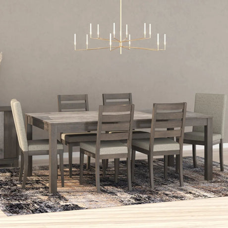 Ensemble de salle à manger avec 4 chaises rembourrées