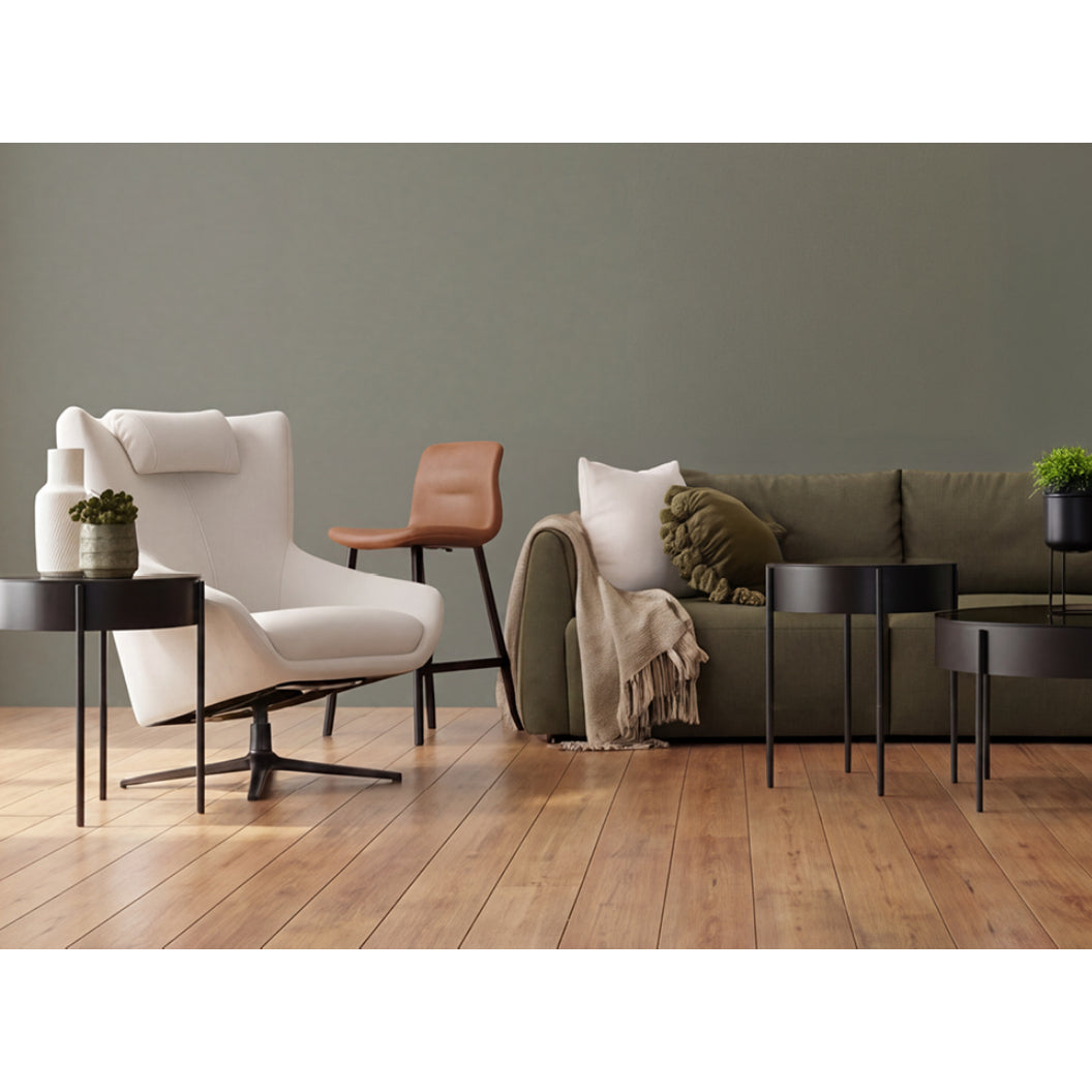 Ensemble de 2 tabourets de comptoir aspect cuir tan - Cozy